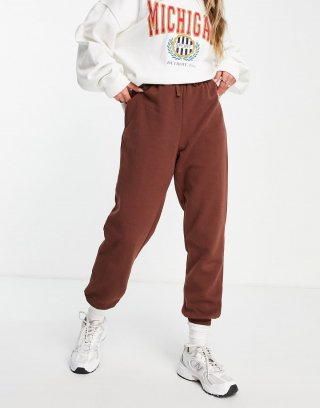 Miss Selfridge Chocolate Lounge Slim Sweatpants