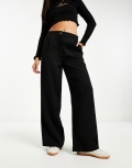 Miss Selfridge tailored wide leg pants in black