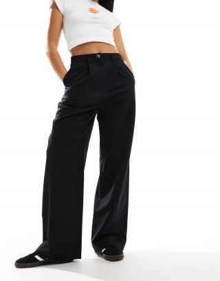 Miss Selfridge tailored wide leg pants in black