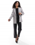 Miss Selfridge relaxed fit essential blazer in gray