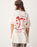 Miss Selfridge cow girl era oversized tee